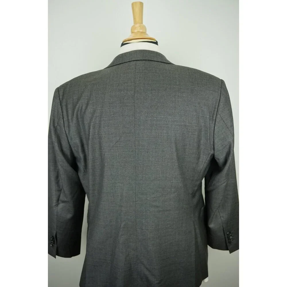 SuitSupply Napoli Cut VBC Solid Gray Perennial Wool Solid Gray Sport Coat Sz 42S